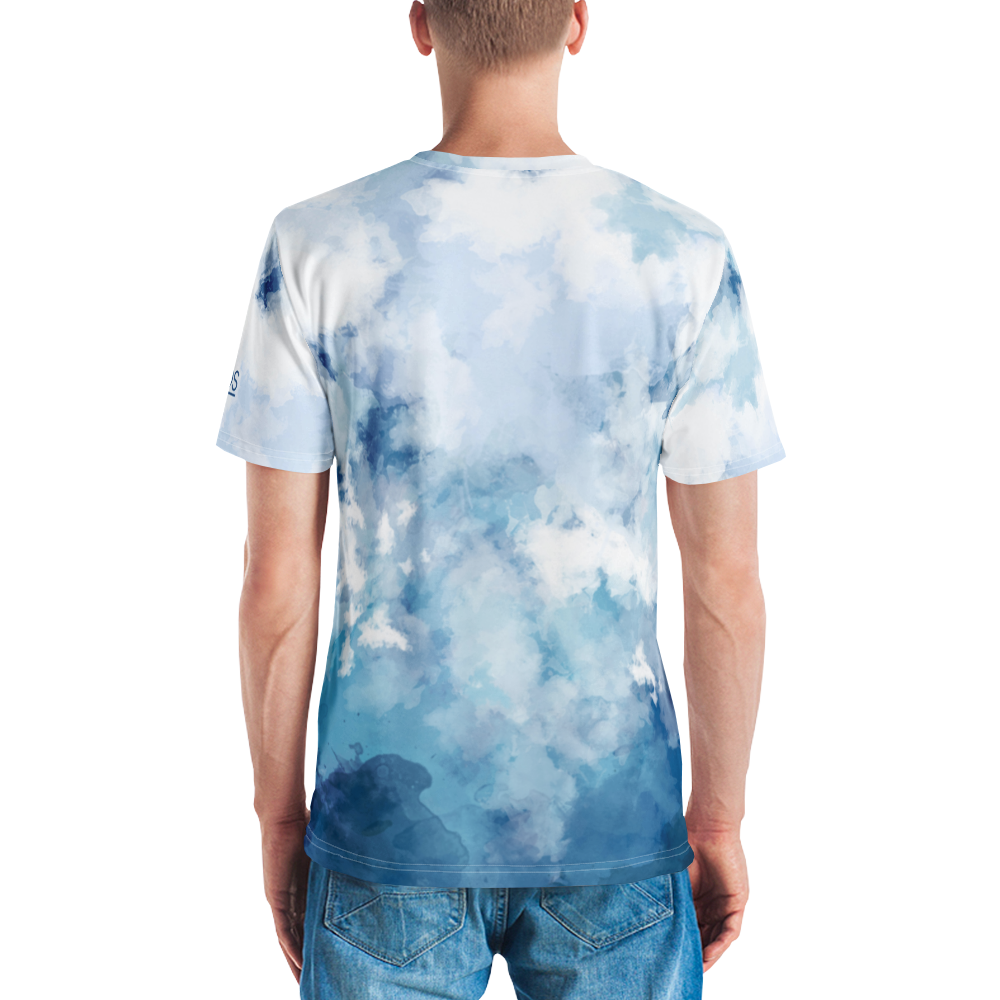 Light Watercolor Men's T-shirt mockup