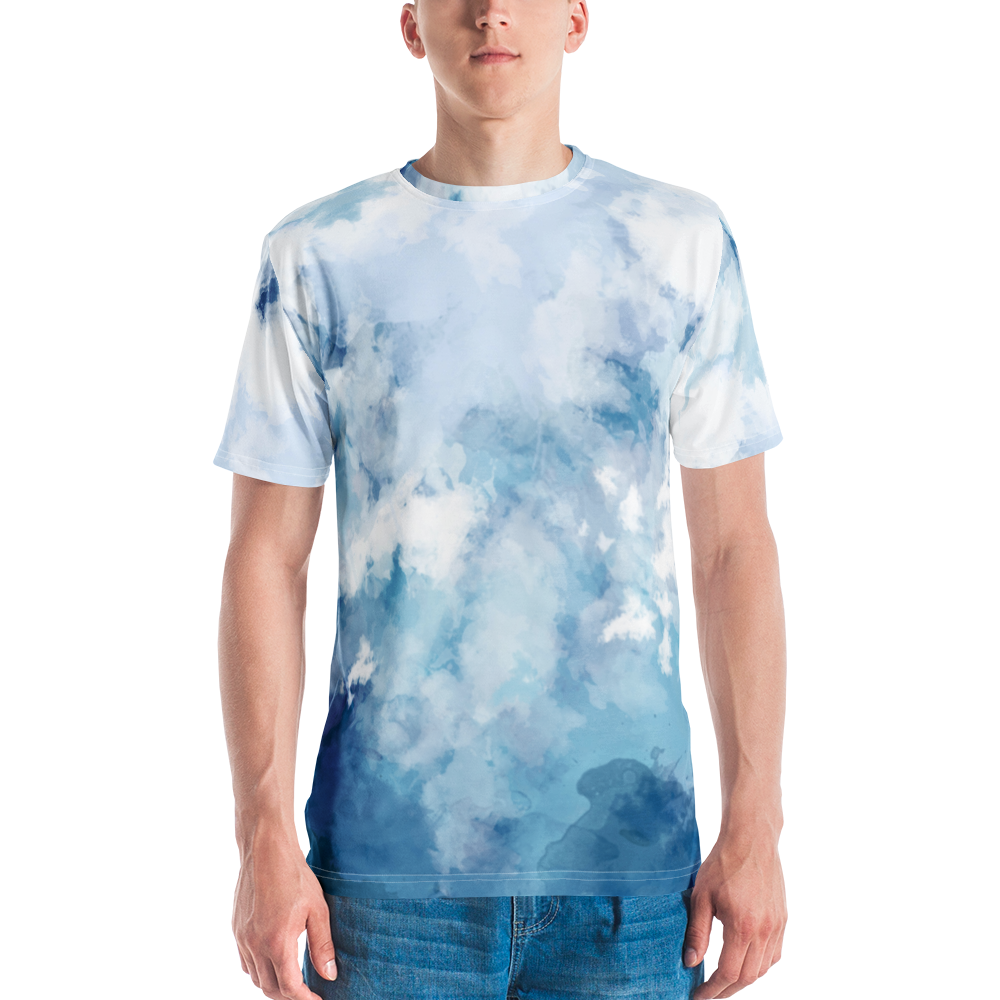 Light Watercolor Men's T-shirt mockup