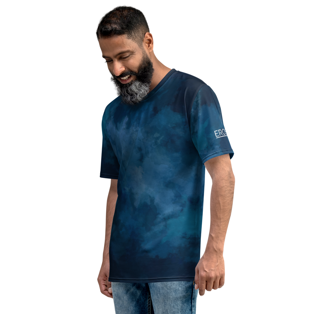 Dark Watercolor Men's T-shirt mockup