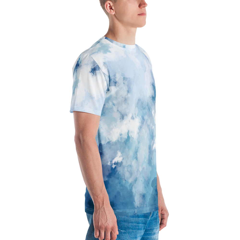 Light Watercolor Men's T-shirt mockup
