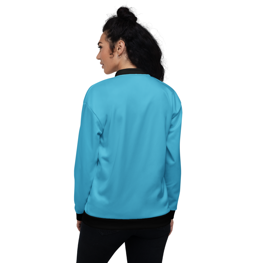 Light Blue Bomber Jacket mockup