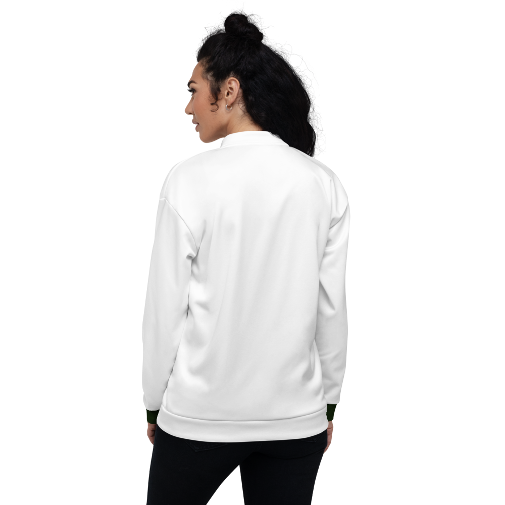 Green Power Bomber Jacket mockup