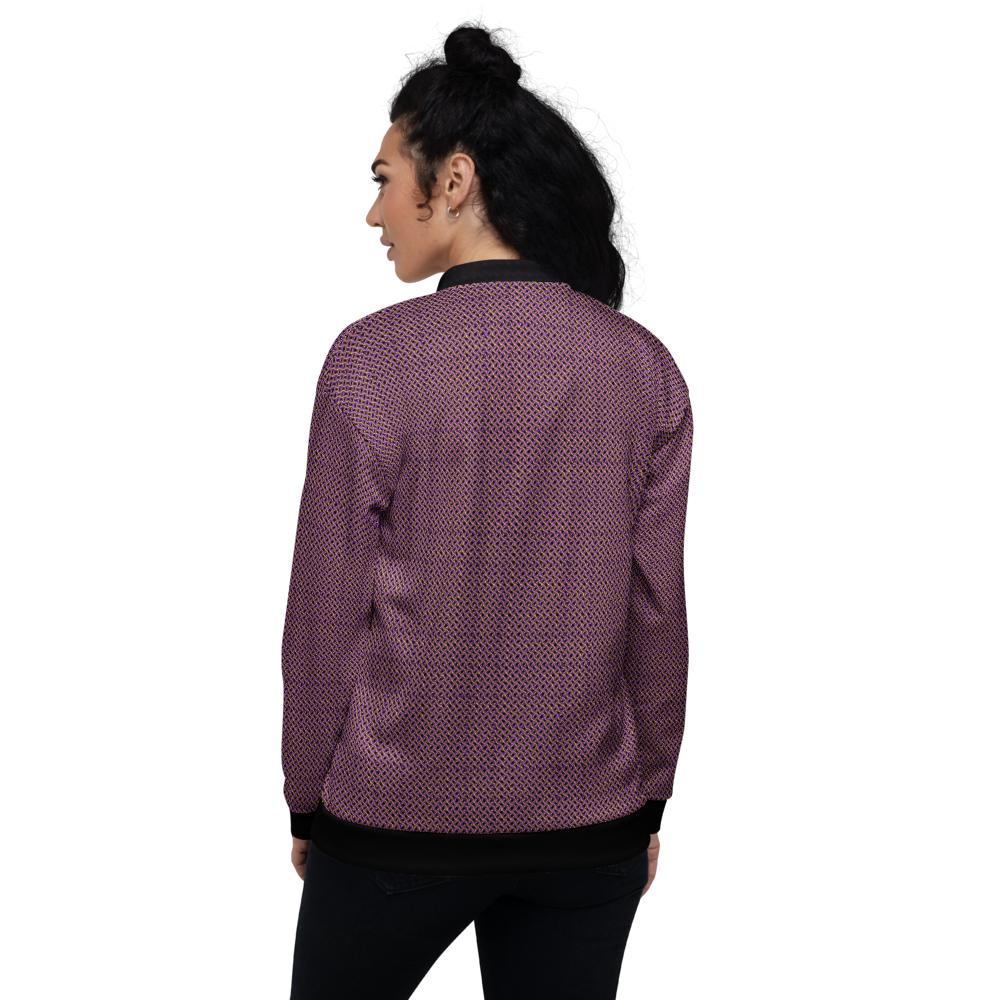 Purple Ring Bomber Jacket mockup