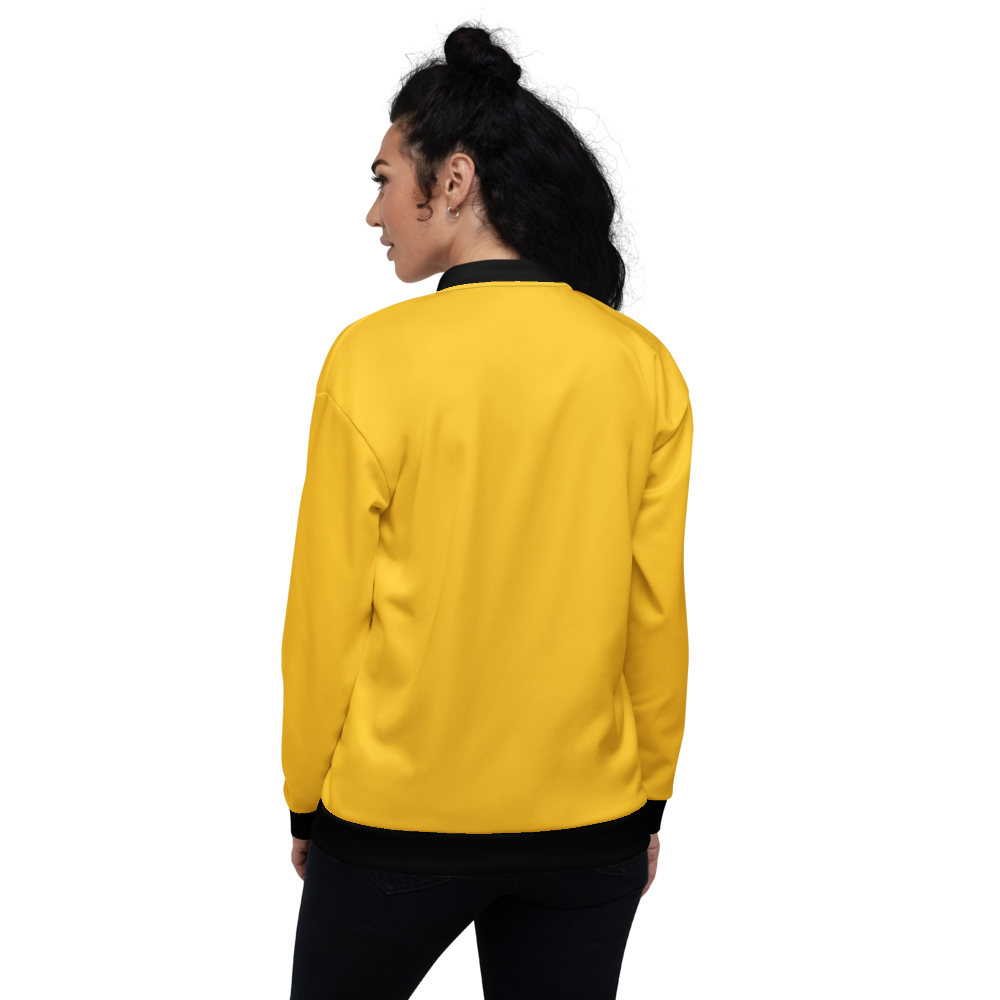 Yellow Bomber Jacket mockup