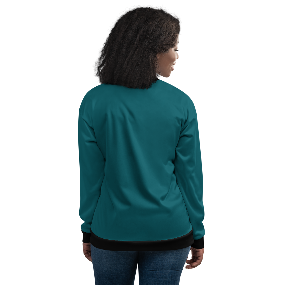 Teal Bomber Jacket mockup