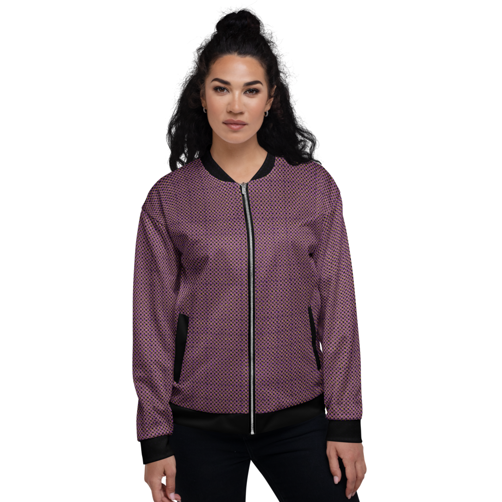 Purple Ring Bomber Jacket mockup
