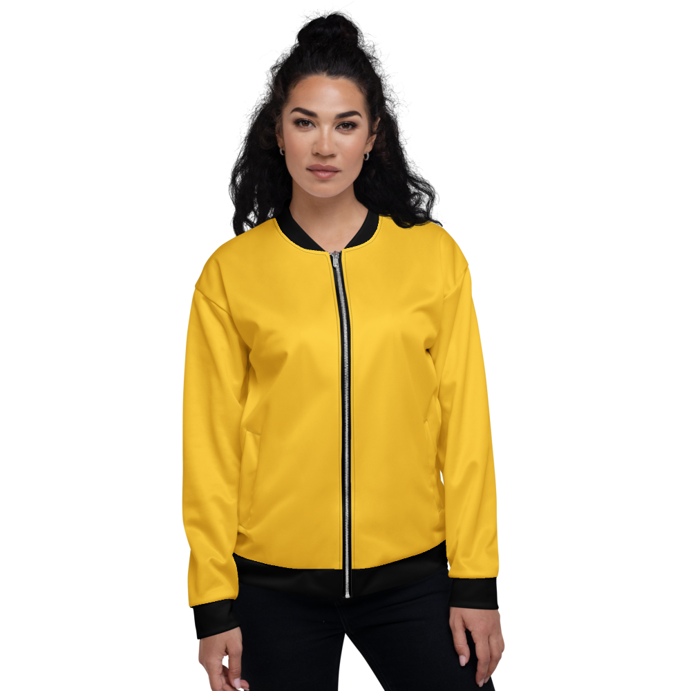 Yellow Bomber Jacket mockup