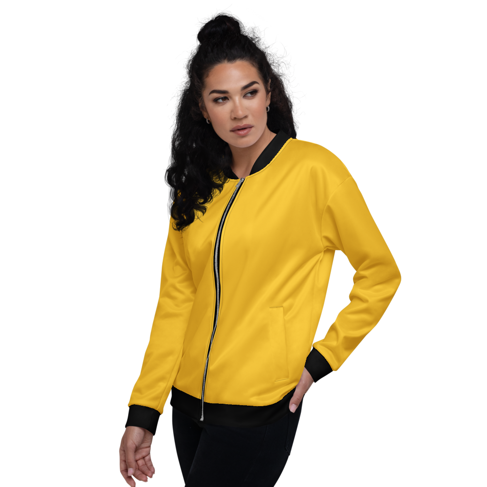 Yellow Bomber Jacket mockup