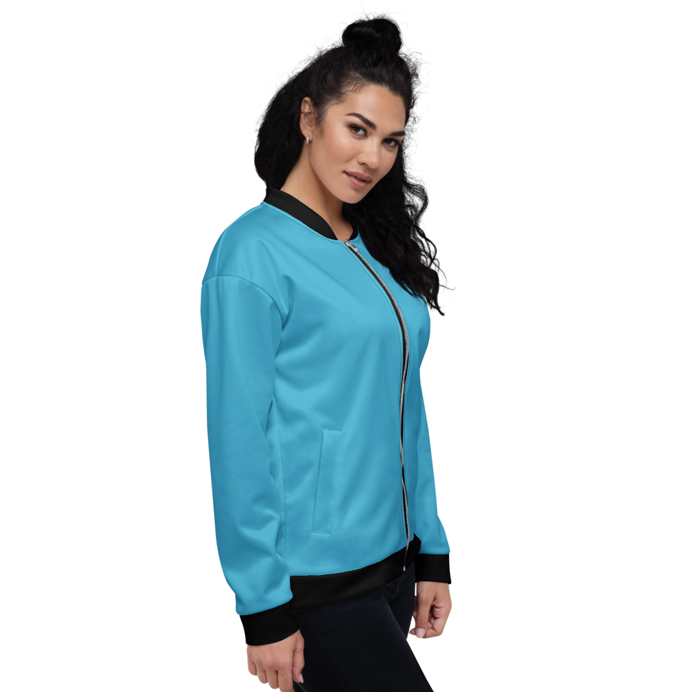 Light Blue Bomber Jacket mockup