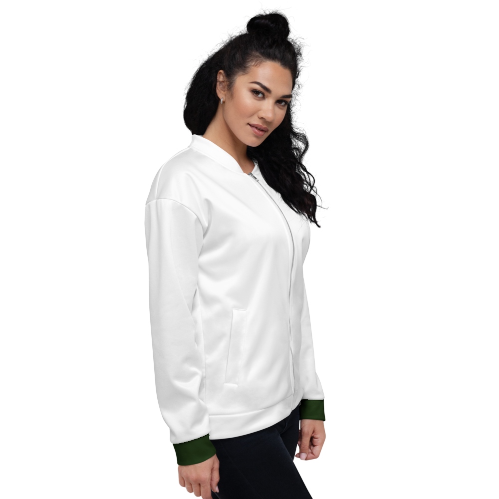 Green Power Bomber Jacket mockup