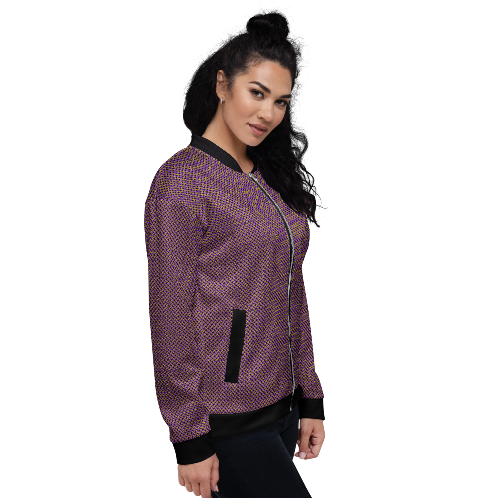 Purple Ring Bomber Jacket mockup