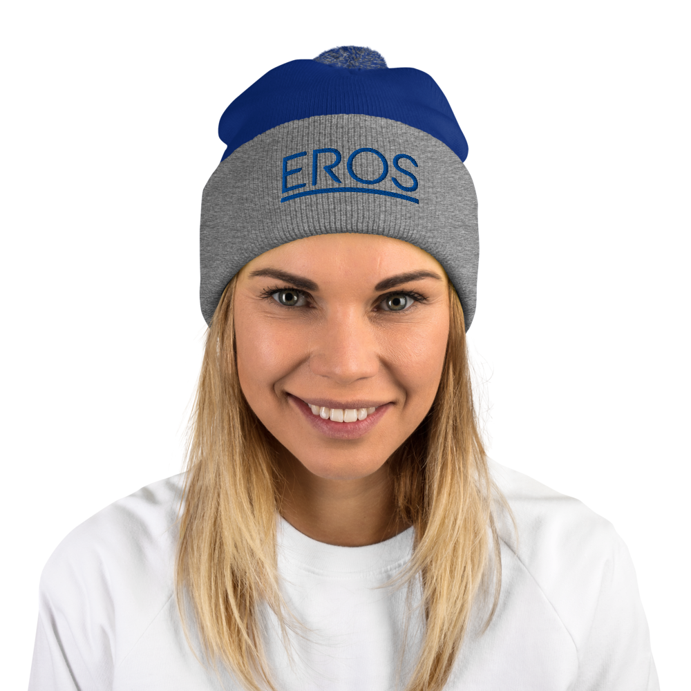 Eros Pom Pom Knit Cap mockup