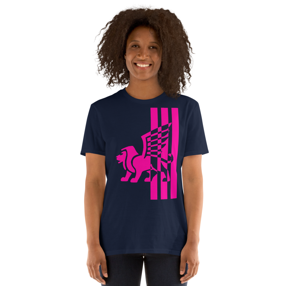 Pink Stripe T-Shirt mockup