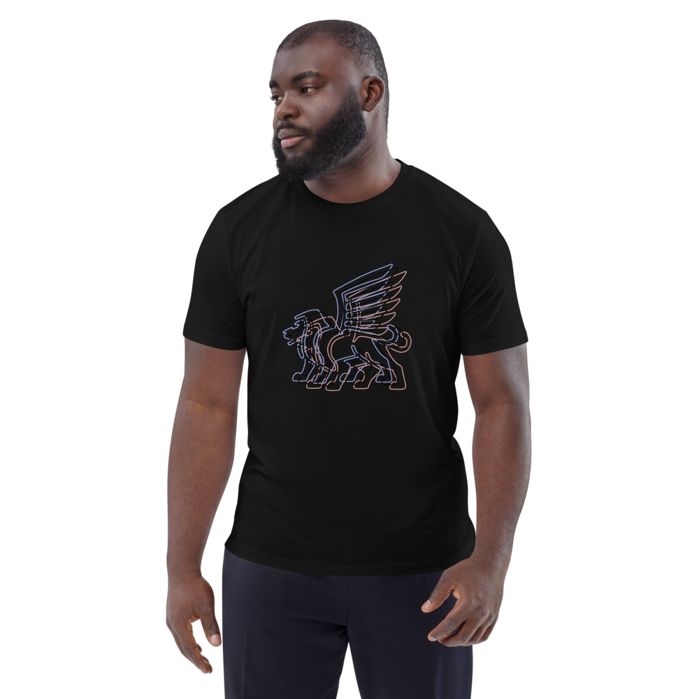 Neon Guardian cotton t-shirt mockup