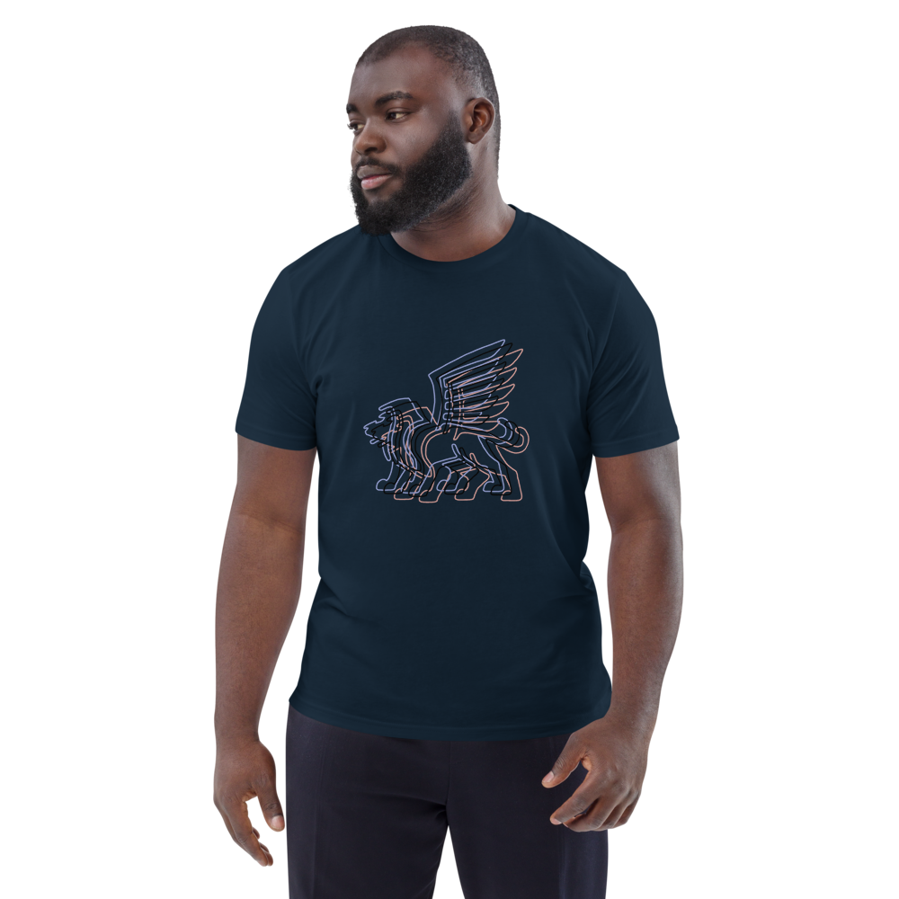 Neon Guardian cotton t-shirt mockup