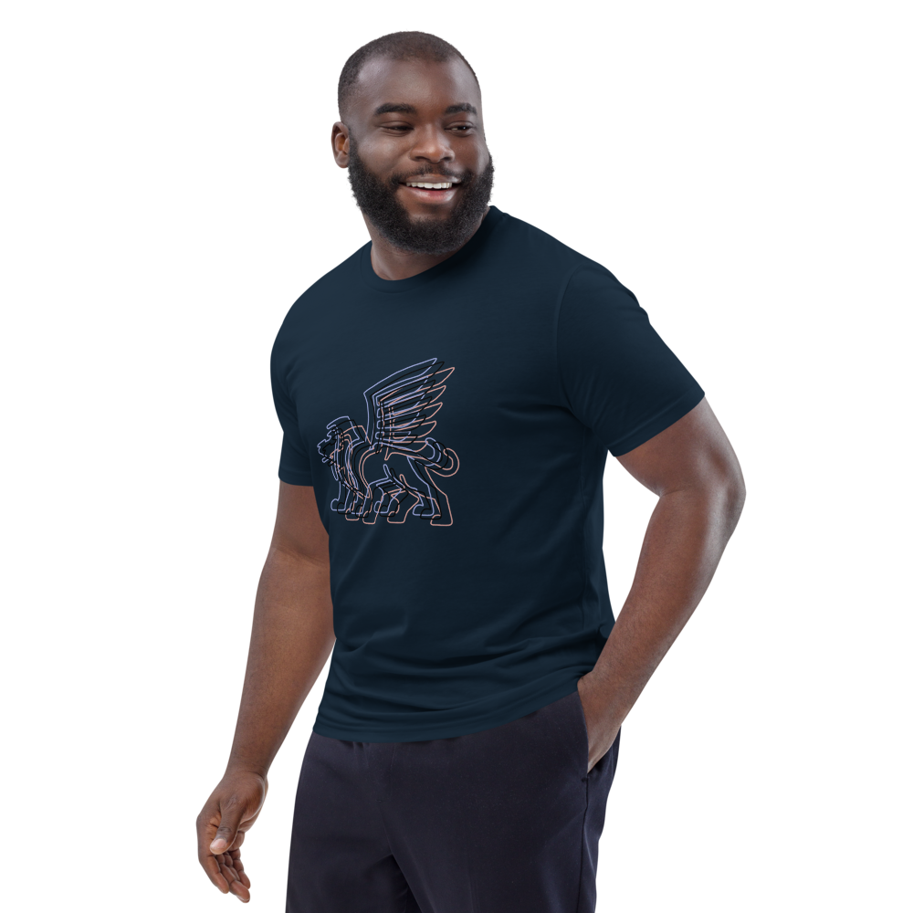 Neon Guardian cotton t-shirt mockup