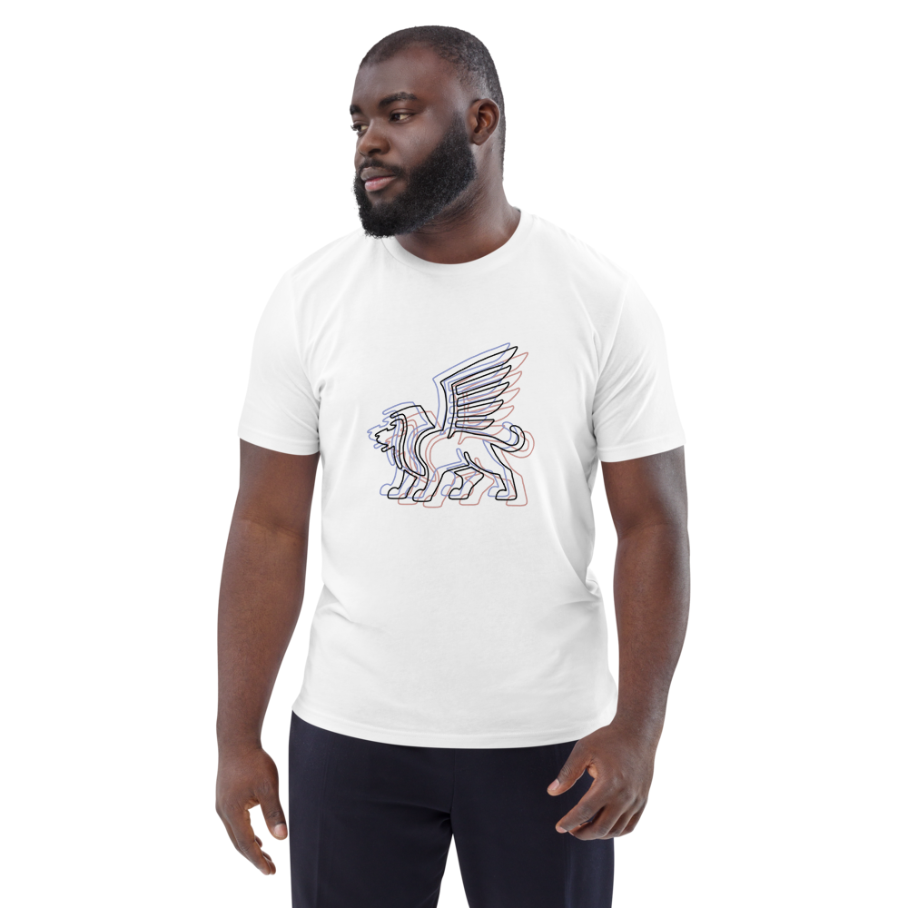 Neon Guardian cotton t-shirt mockup