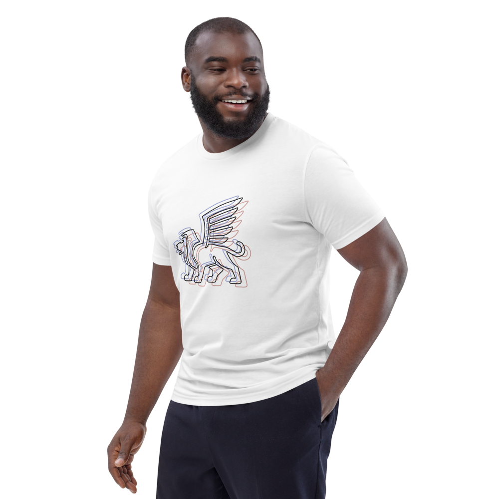 Neon Guardian cotton t-shirt mockup