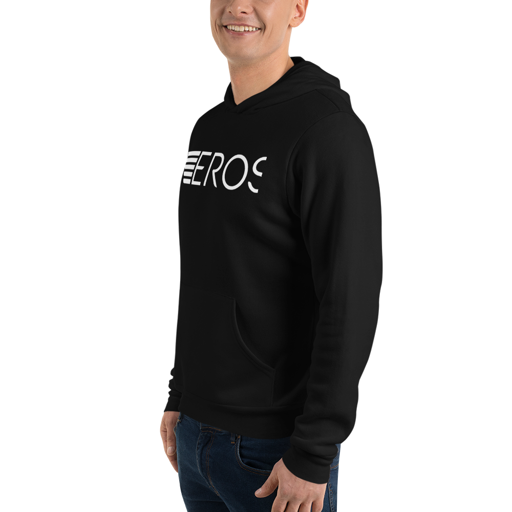 Eros-White Unisex hoodie mockup