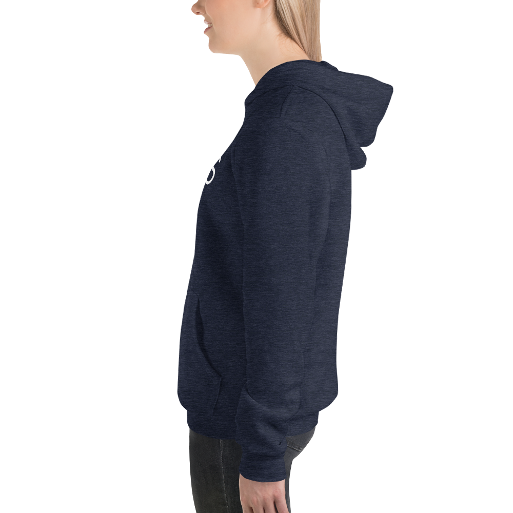Eros-White Unisex hoodie mockup