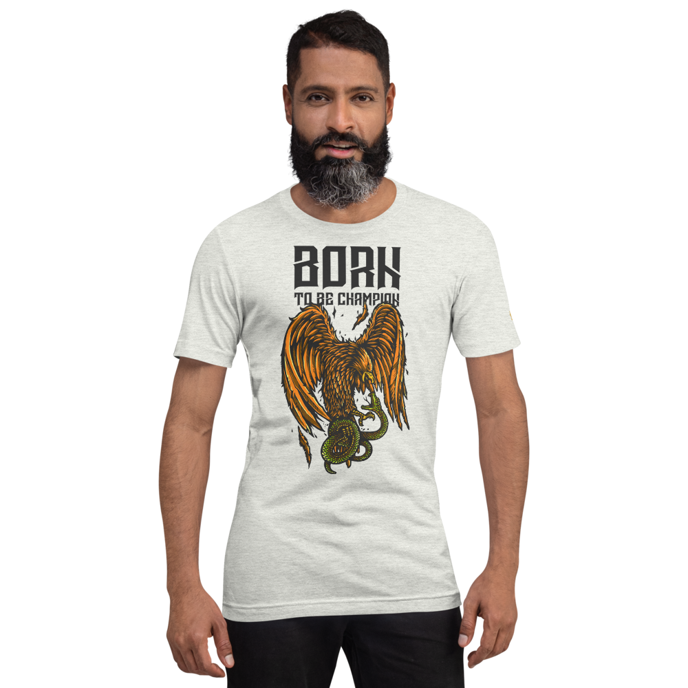 Born a Champion Unisex T-Shirt mockup