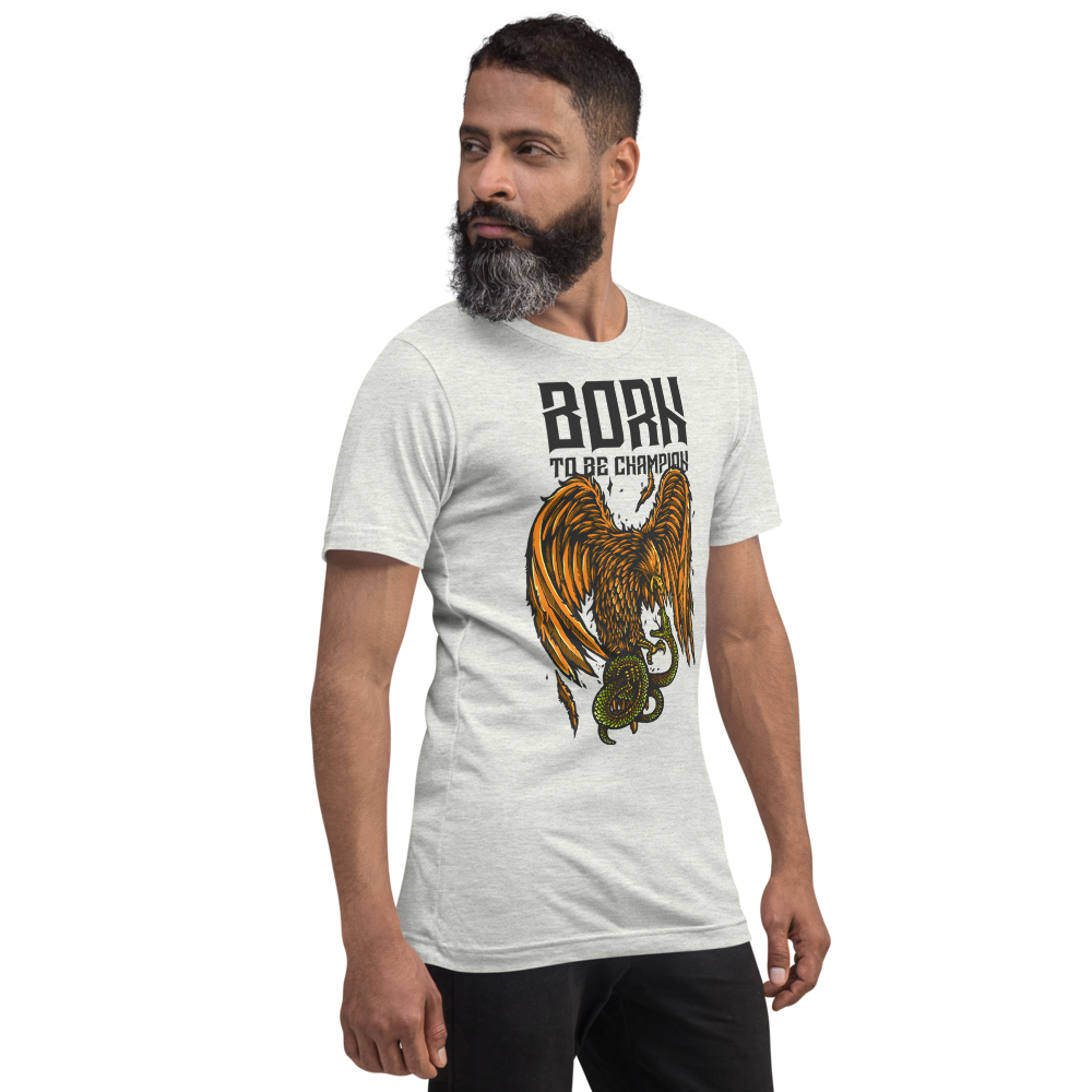 Born a Champion Unisex T-Shirt mockup