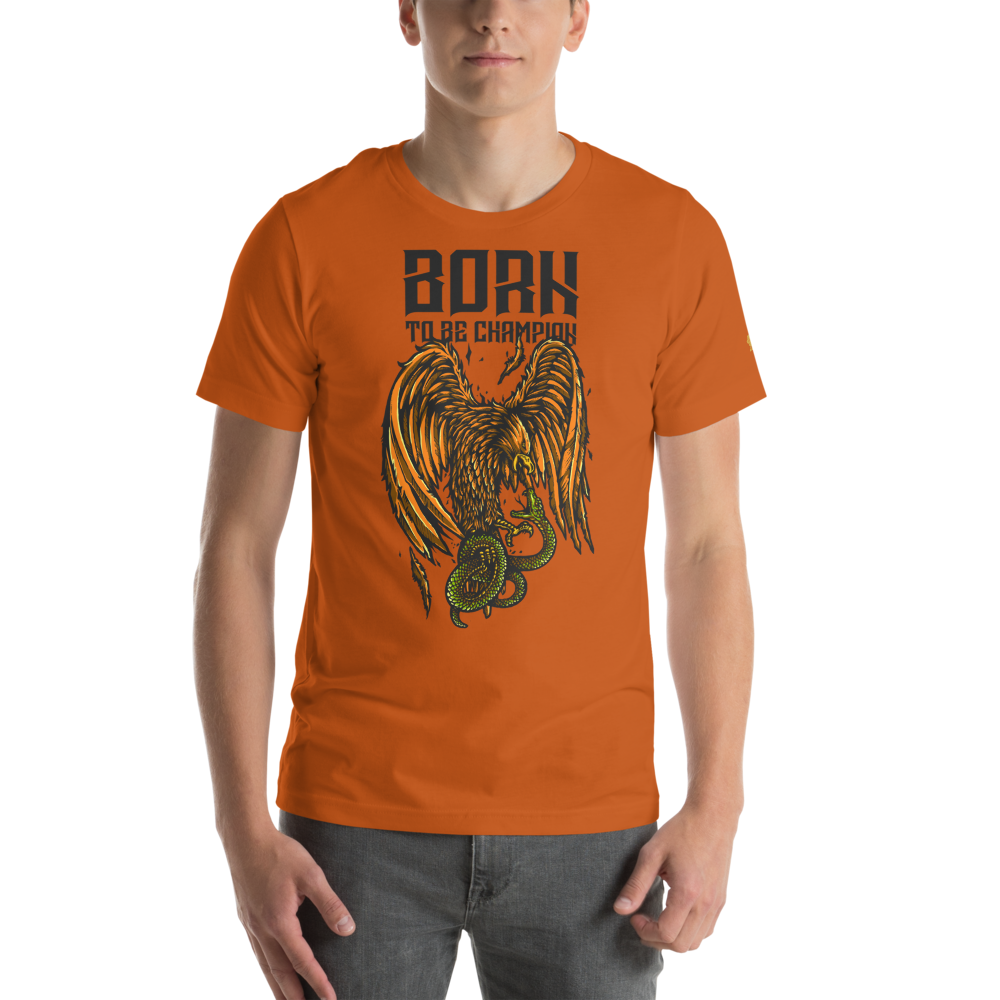 Born a Champion Unisex T-Shirt mockup