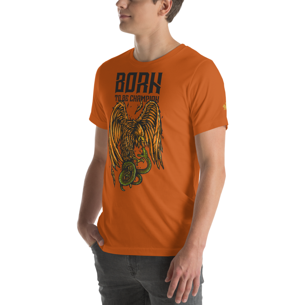 Born a Champion Unisex T-Shirt mockup