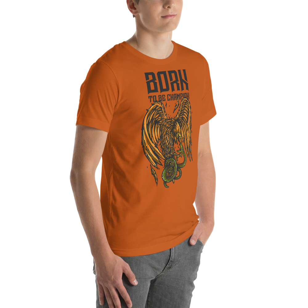 Born a Champion Unisex T-Shirt mockup