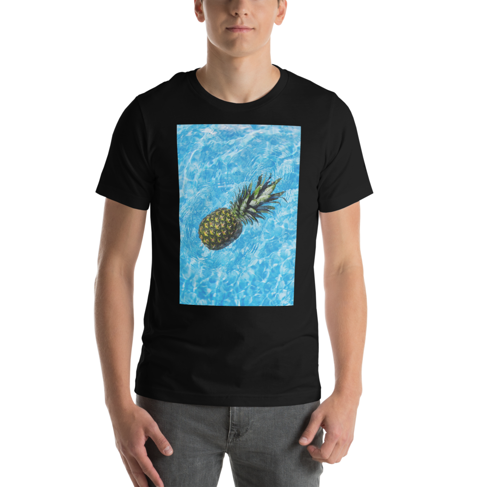 Swimming Pineapple Unisex T-Shirt mockup