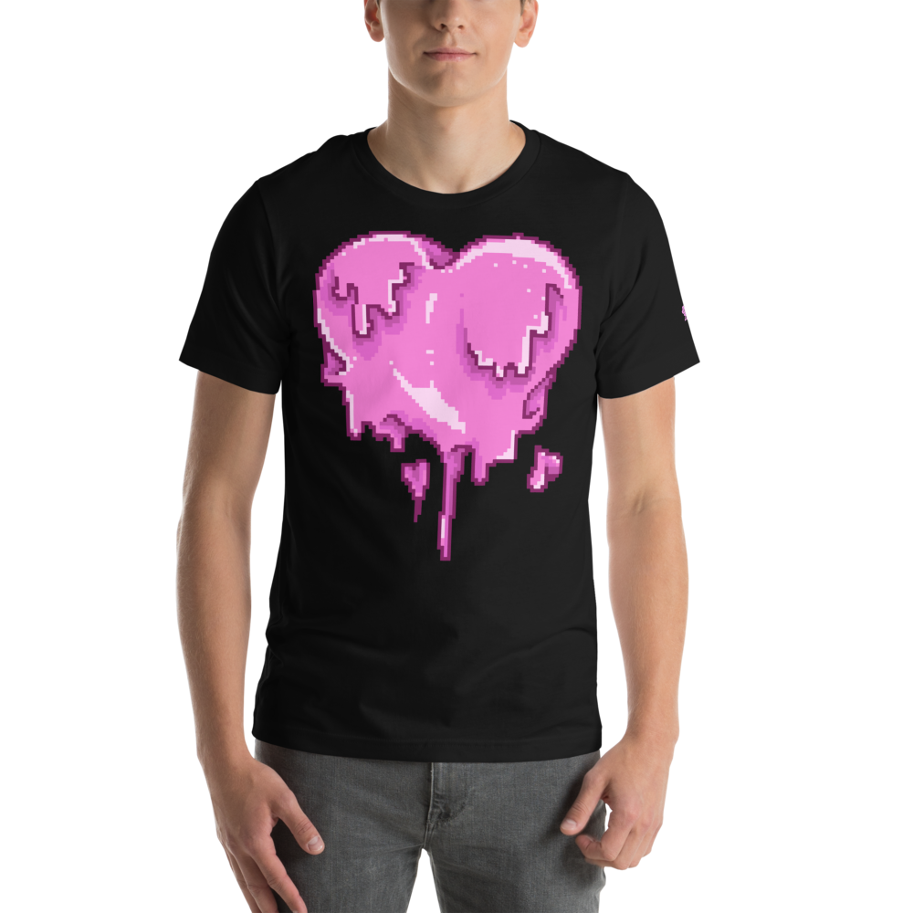 Melting Heart Unisex T-Shirt mockup