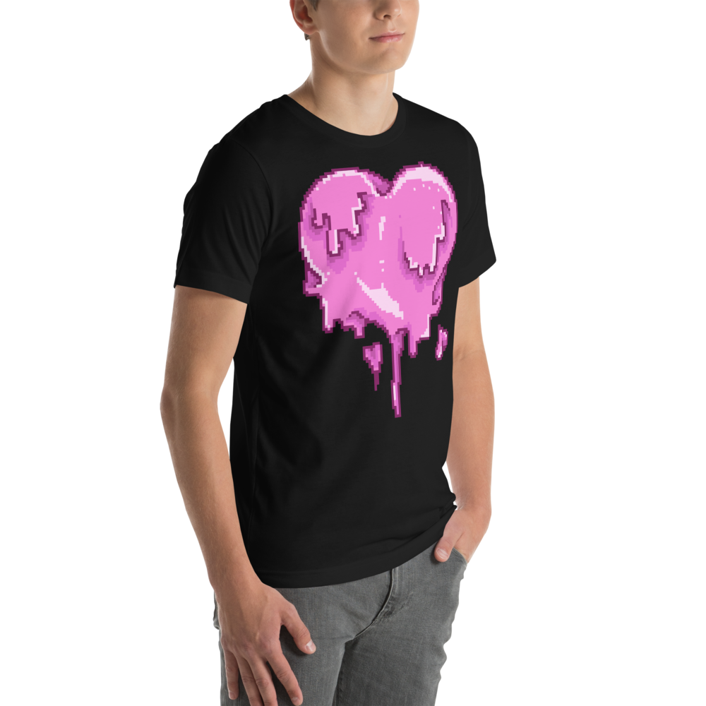 Melting Heart Unisex T-Shirt mockup