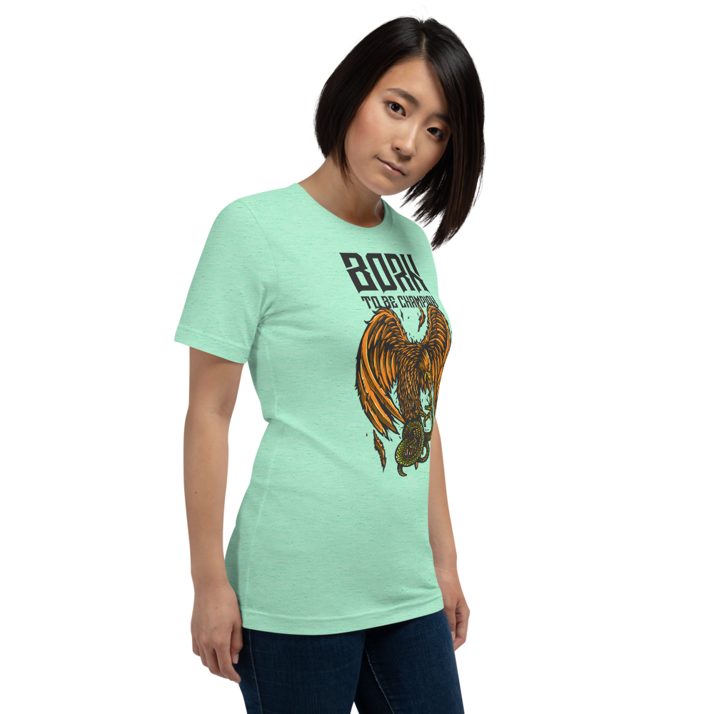Born a Champion Unisex T-Shirt mockup