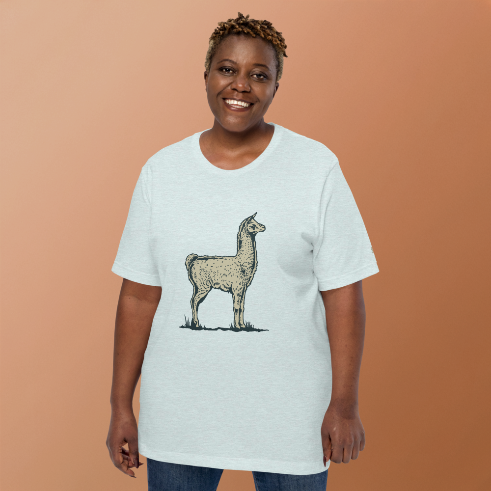 Llama Unisex T-Shirt mockup