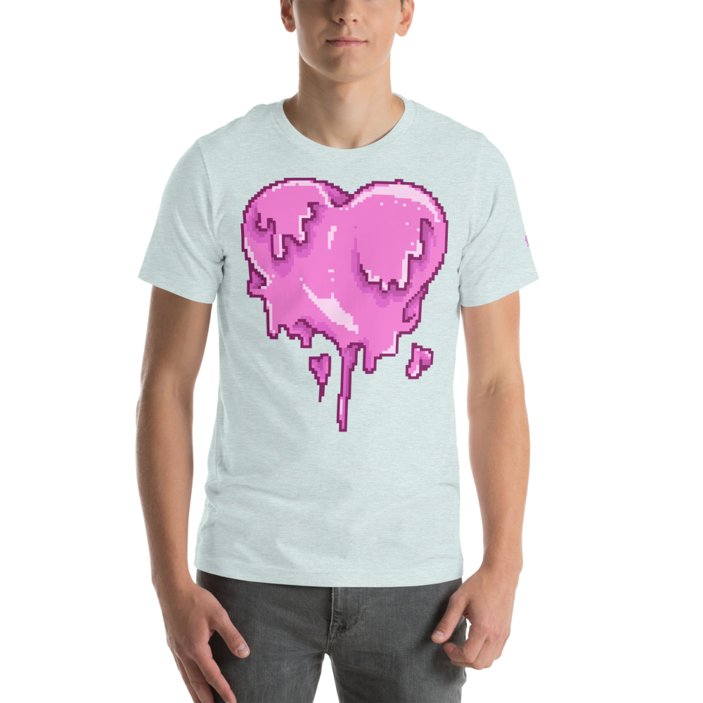 Melting Heart Unisex T-Shirt mockup