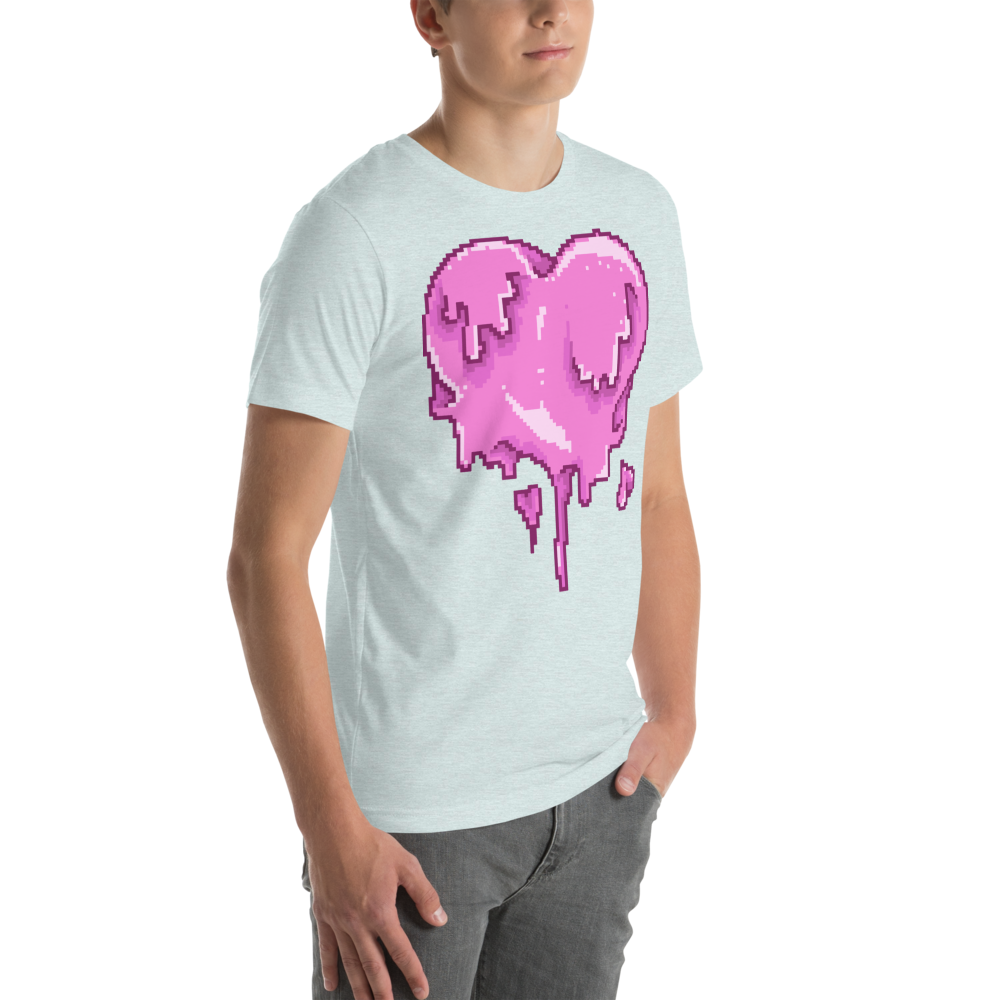 Melting Heart Unisex T-Shirt mockup
