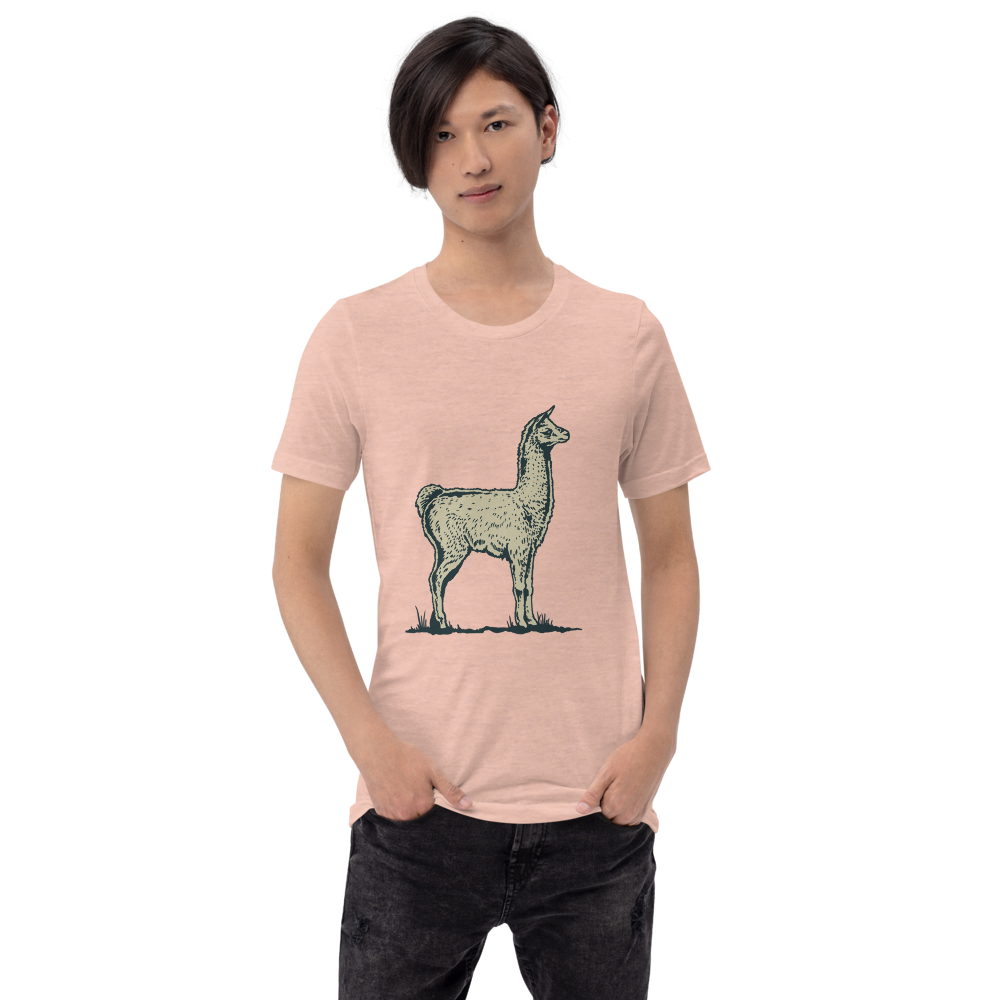 Llama Unisex T-Shirt mockup