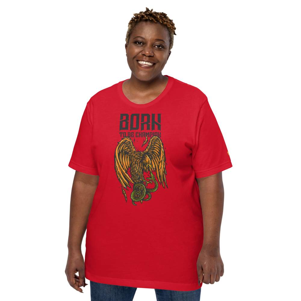 Born a Champion Unisex T-Shirt mockup