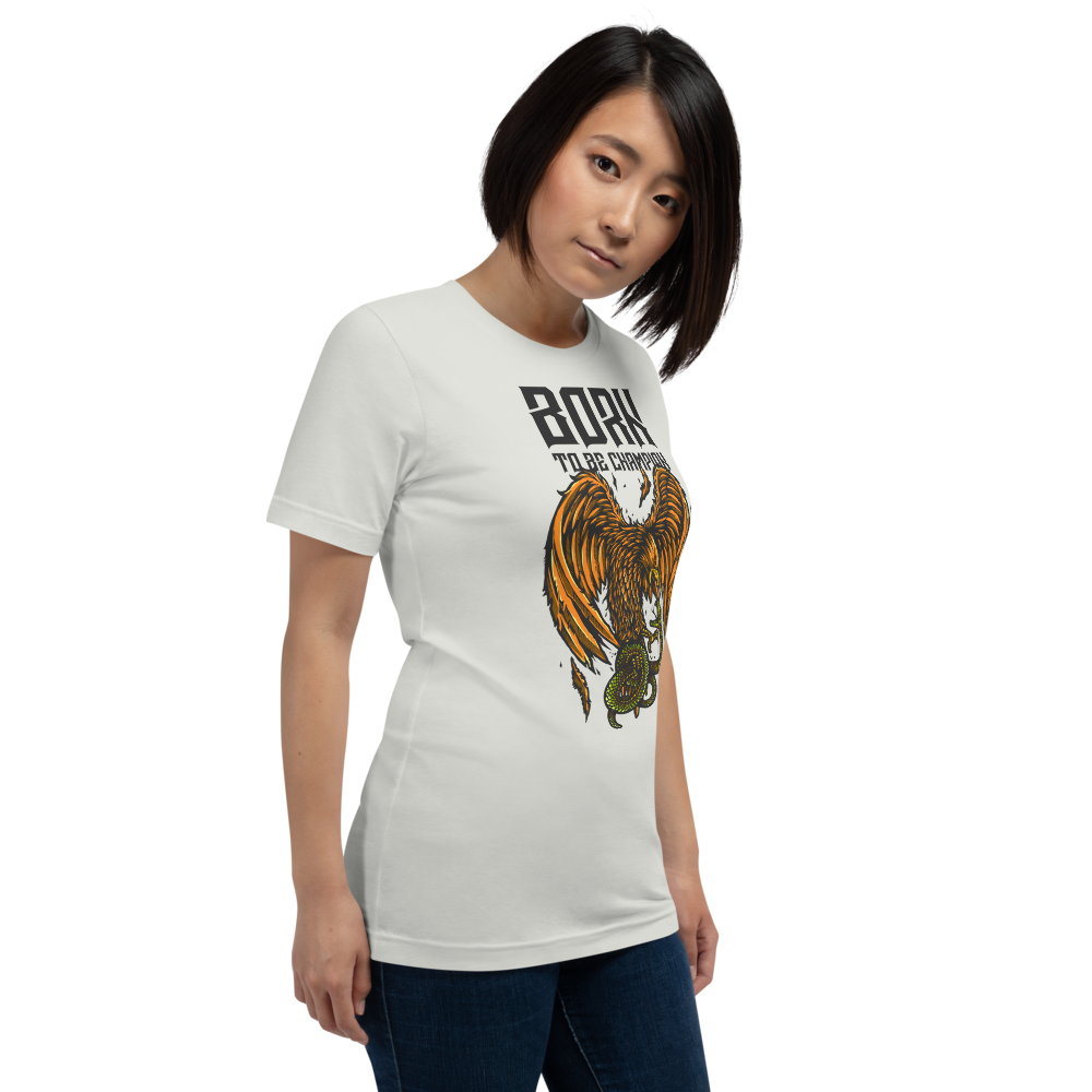 Born a Champion Unisex T-Shirt mockup