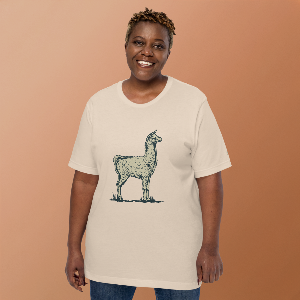 Llama Unisex T-Shirt mockup
