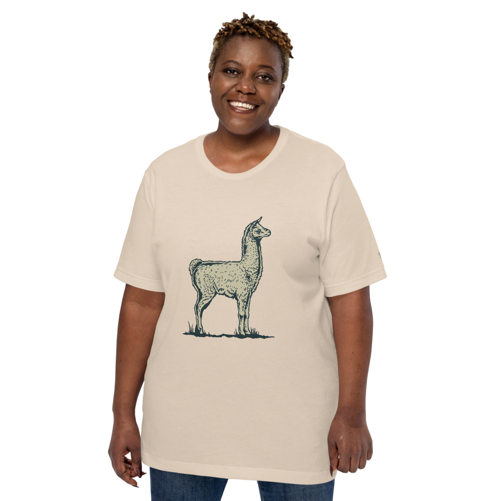 Llama Unisex T-Shirt mockup