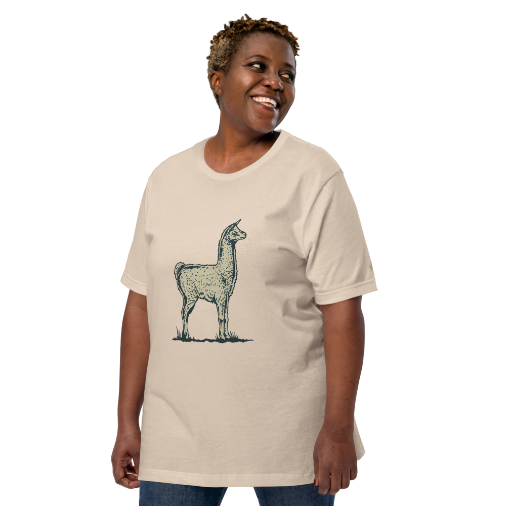 Llama Unisex T-Shirt mockup