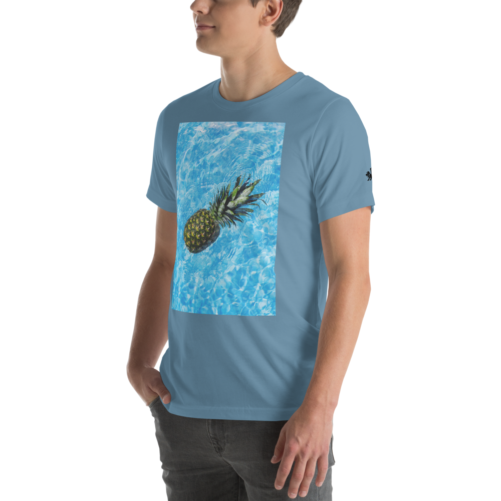 Swimming Pineapple Unisex T-Shirt mockup
