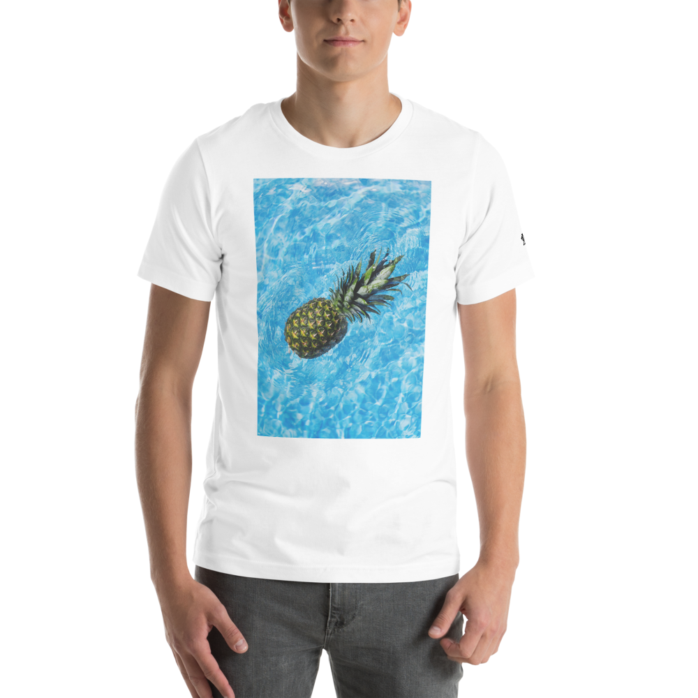 Swimming Pineapple Unisex T-Shirt mockup
