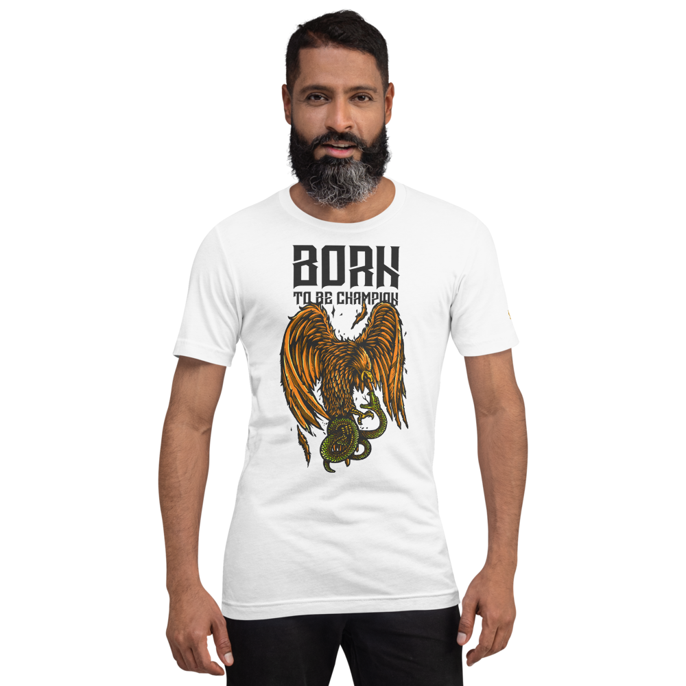 Born a Champion Unisex T-Shirt mockup