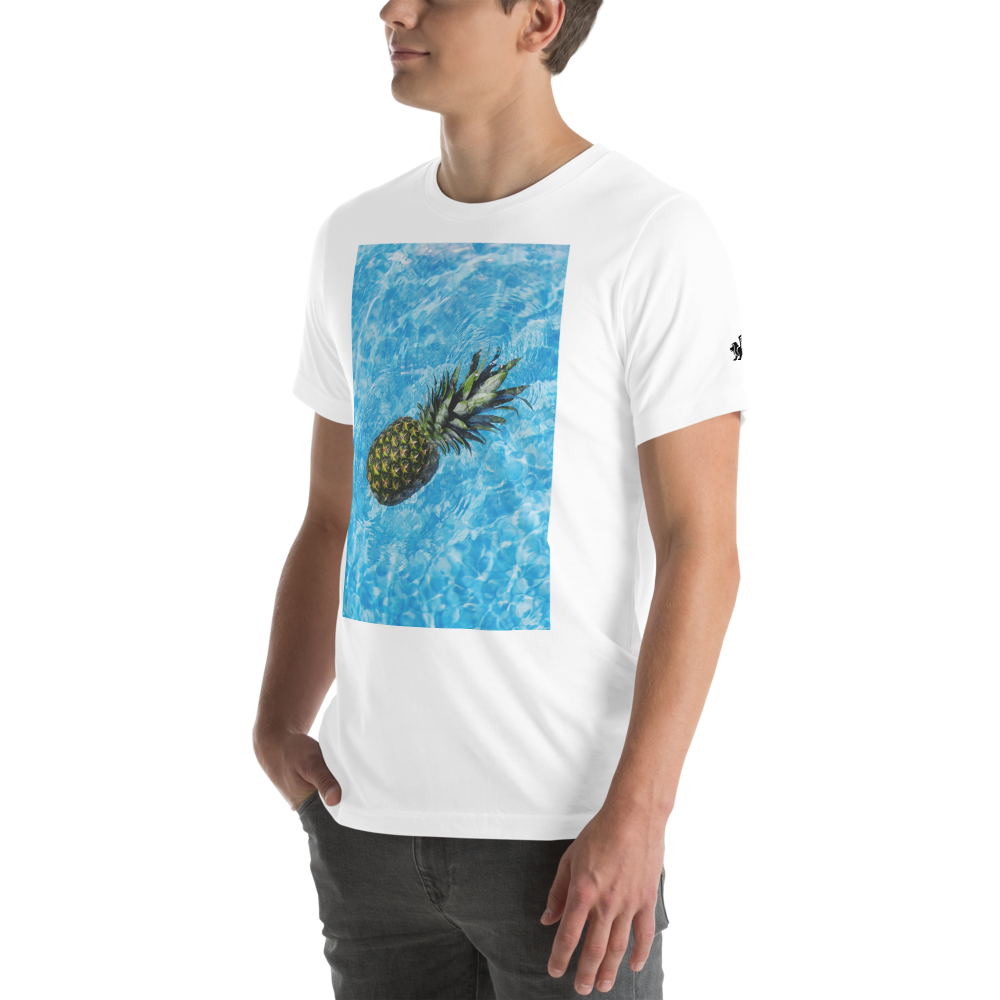 Swimming Pineapple Unisex T-Shirt mockup