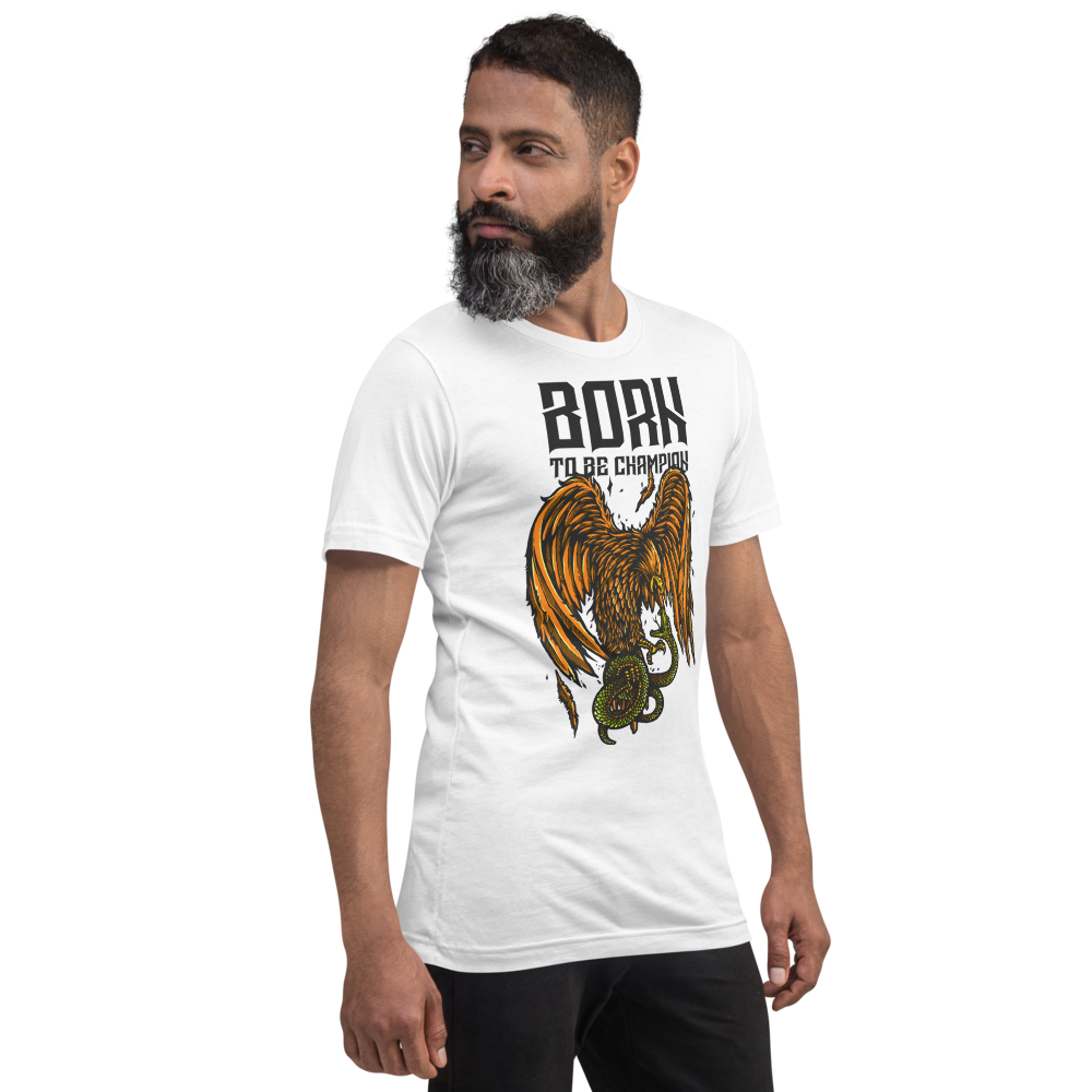 Born a Champion Unisex T-Shirt mockup