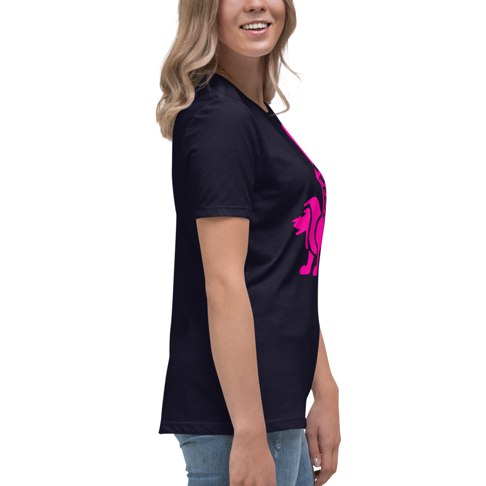Pink Stripe Women's T-Shirt mockup
